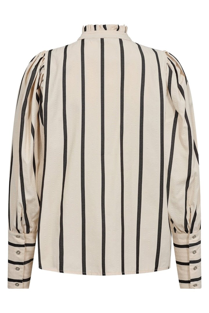 Forudbestilling - Co´couture - Tessiecc Stripe Puff Shirt - 78 Marciblack Skjorter 