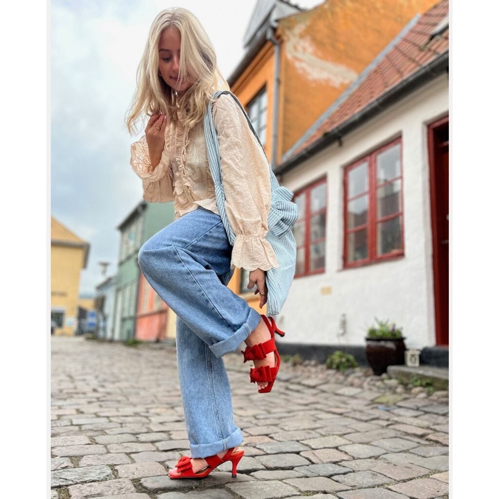 Forudbestilling - Copenhagen Shoes - Breathe Suede CS8425 - 0018 - Cherry Tomato Ballerinaer 