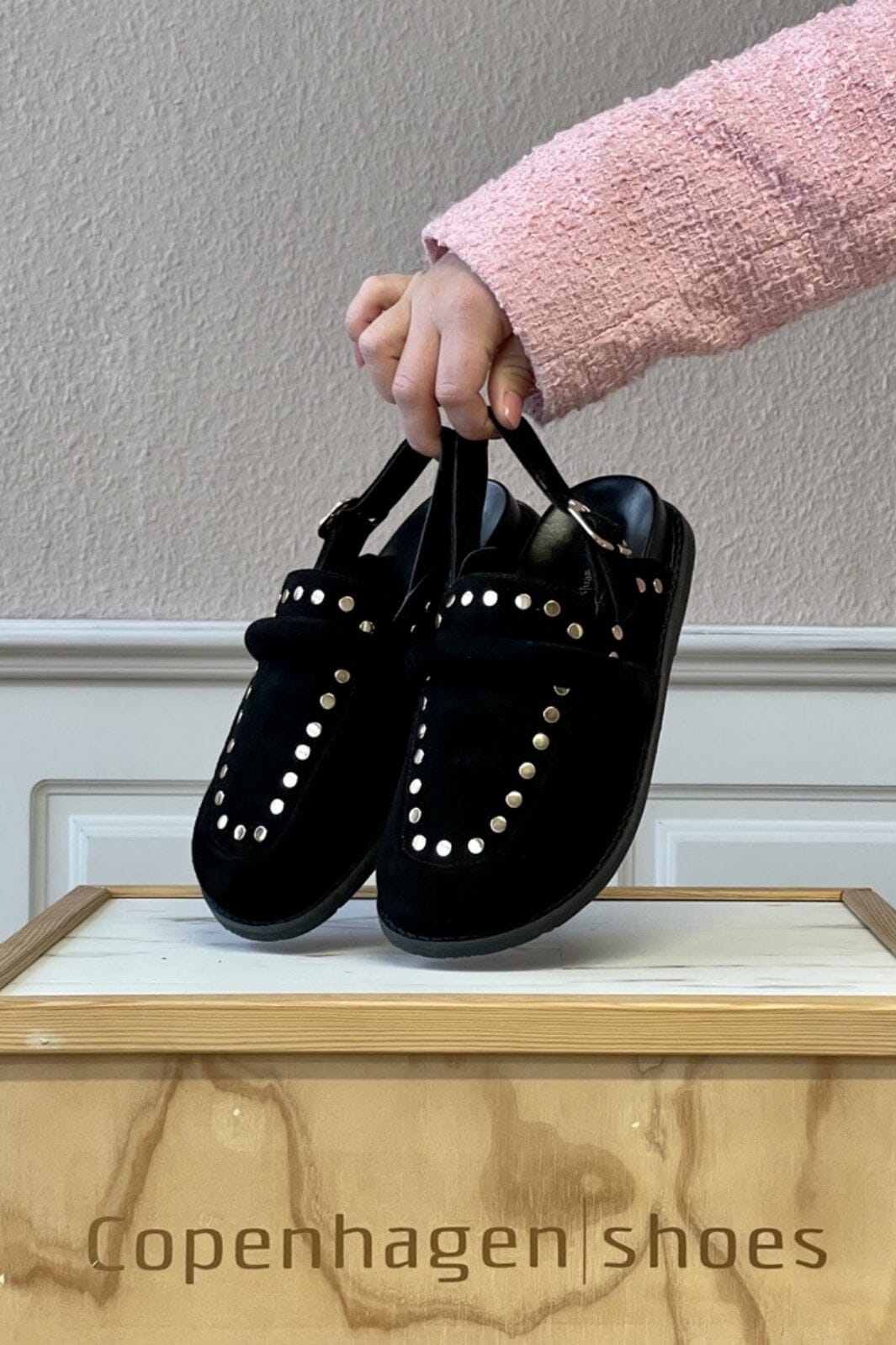 Forudbestilling - Copenhagen Shoes - Milla Shoes - 0001 Black Suede (Maj/Juni) Loafers 