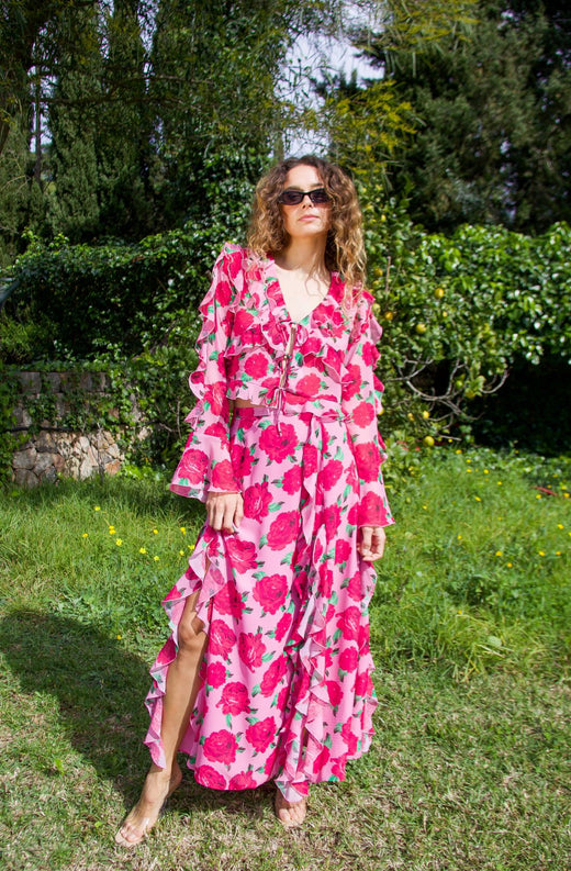 Forudbestilling - Cras - Georgia Blouse C240213 - 8097 - 8097 Pink Rosette Bluser 