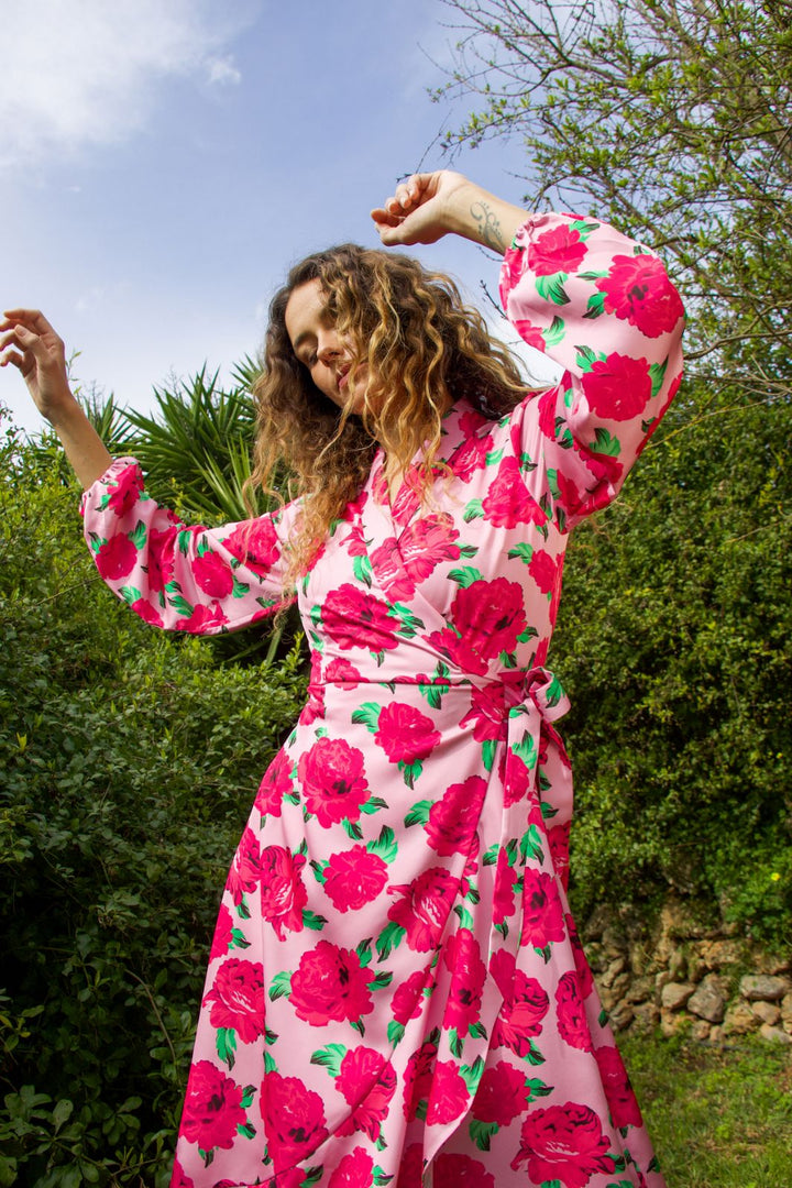 Forudbestilling - Cras - Lara Dress C1687 - 8097 - 8097 Pink Rosette Kjoler 