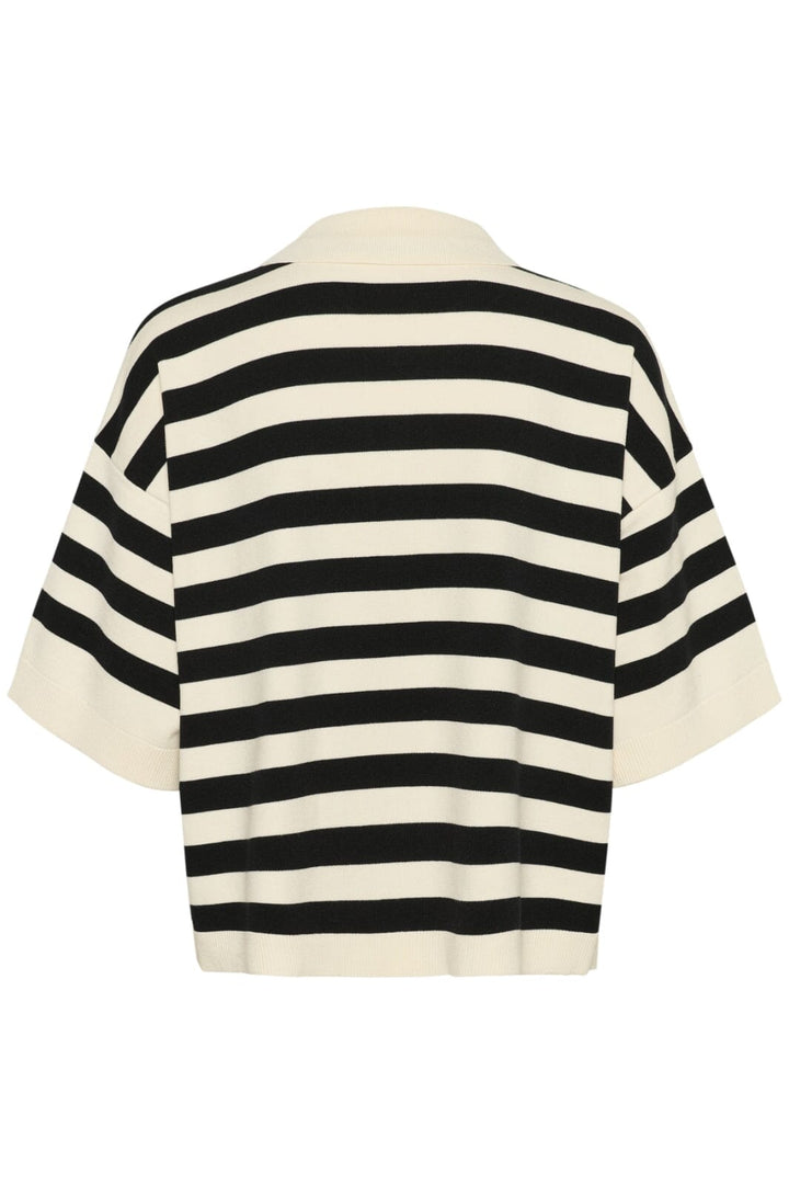 Gestuz - Gzalli Pullover 10910128 - 107569 - Black/Ivory Striped