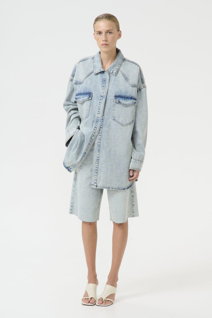 Gestuz - Gzasher Ls Shirt 10910164 - 107575 - Mid Acid Wash