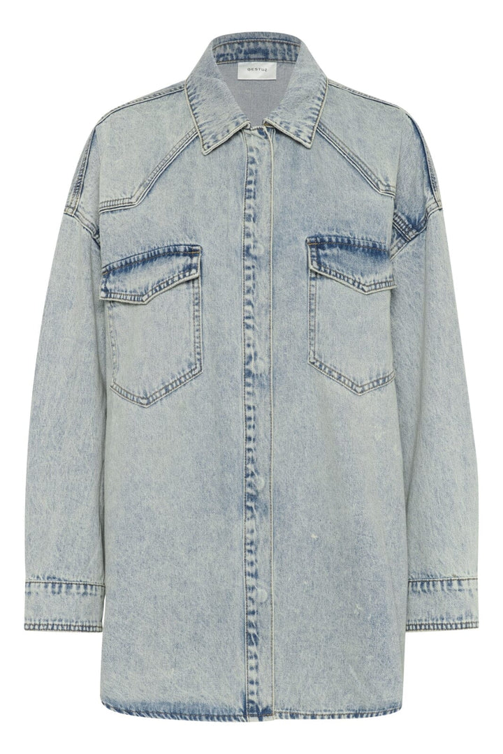 Gestuz - Gzasher Ls Shirt 10910164 - 107575 - Mid Acid Wash