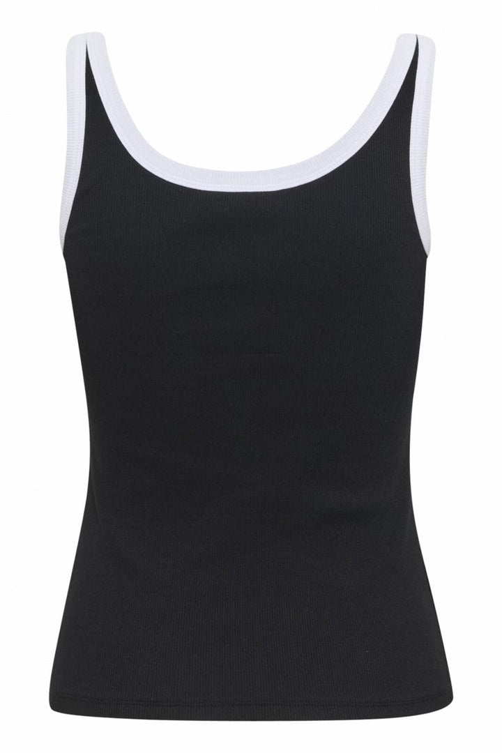 Gestuz - Gzdrew Contrast Logo Top 10910268 - 100017 - Black