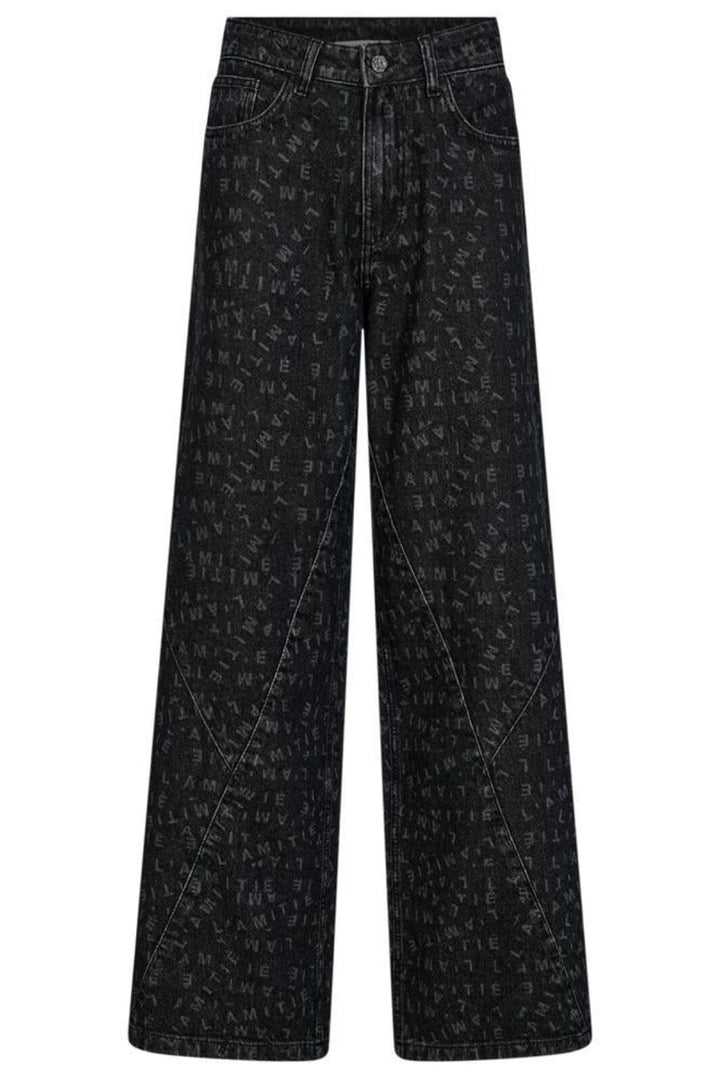 Haute L'Amitié - L'Amitié Triangle Logo Jeans HL10021 - Black