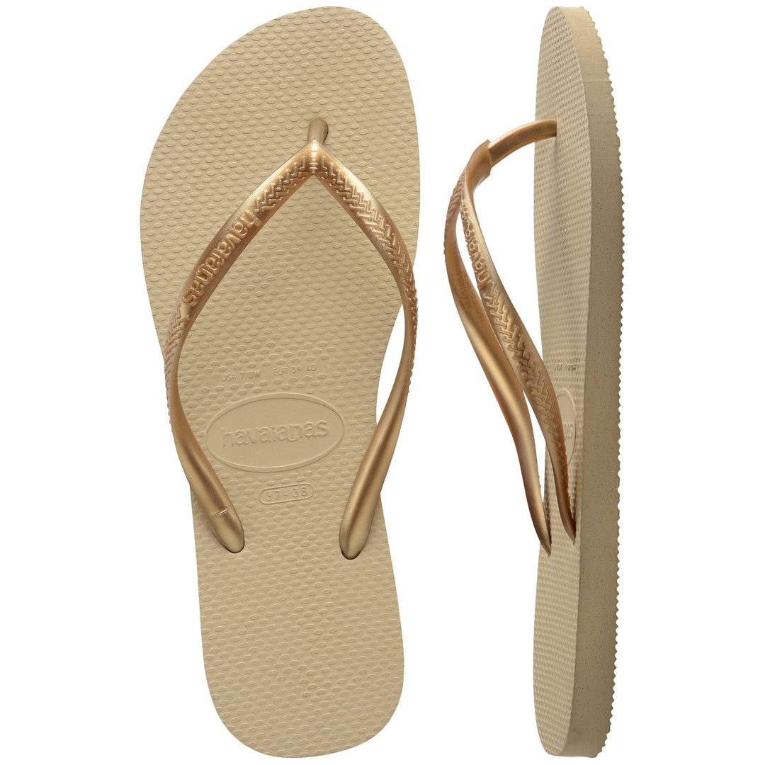 Forudbestilling - Havaianas - Slim - SandGrey/LightGolden Badesandaler 