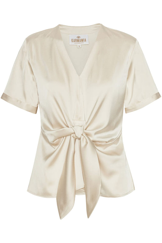 Forudbestilling - Karmamia - Blair Blouse (Short) 2175 - Semi Rich Porcelain Bluser 