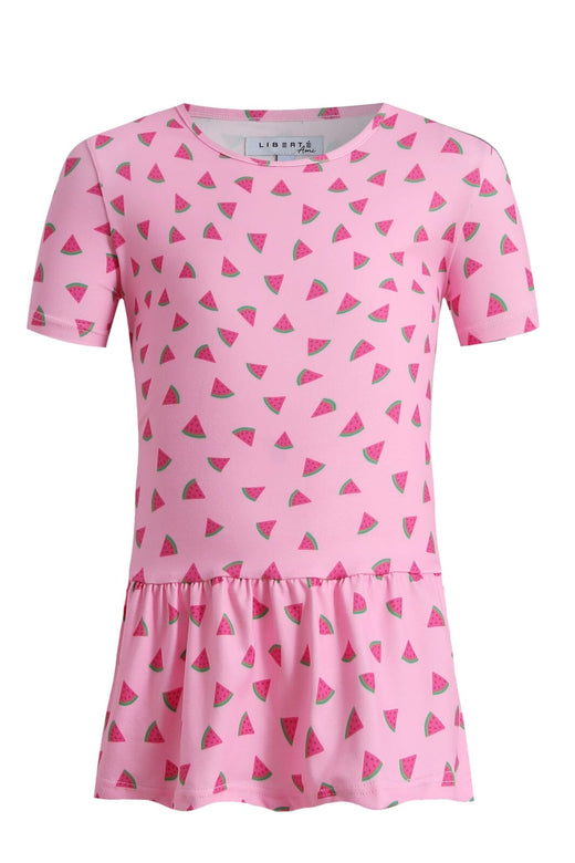 Liberte Ami - Alma-Frill-T-Shirt (Kids) 9649 - Pink Watermelon