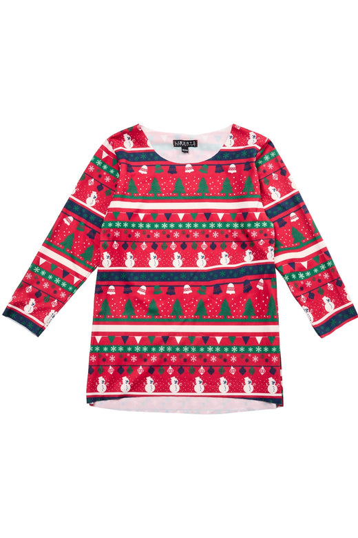 Forudbestilling - Liberte Ami - Alma-Ls-Top (Kids) - Snowman X-Mas22 (November) Bluser 