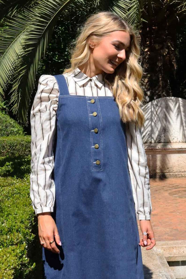 Forudbestilling - Liberte - Flora Ls Blouse 21598 - Ivory Black Stripe