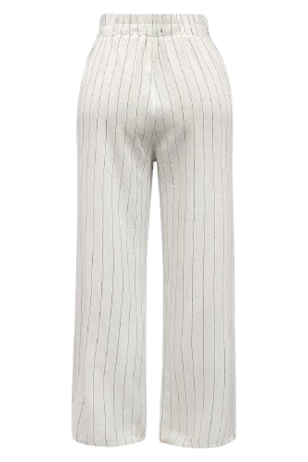 Liberte - Neo-Pants 22199 - Nature Pinstripe