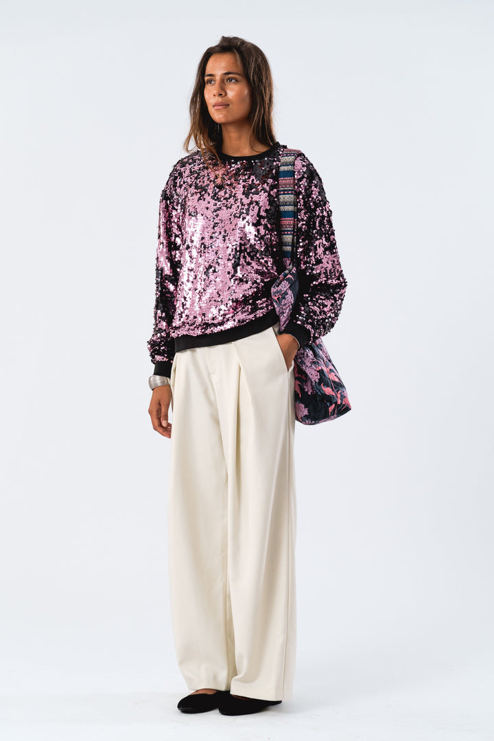 Forudbestilling - Lollys Laundry - Californiall Sweatshirt Ls Os - 84 Light Pink Sweatshirts 