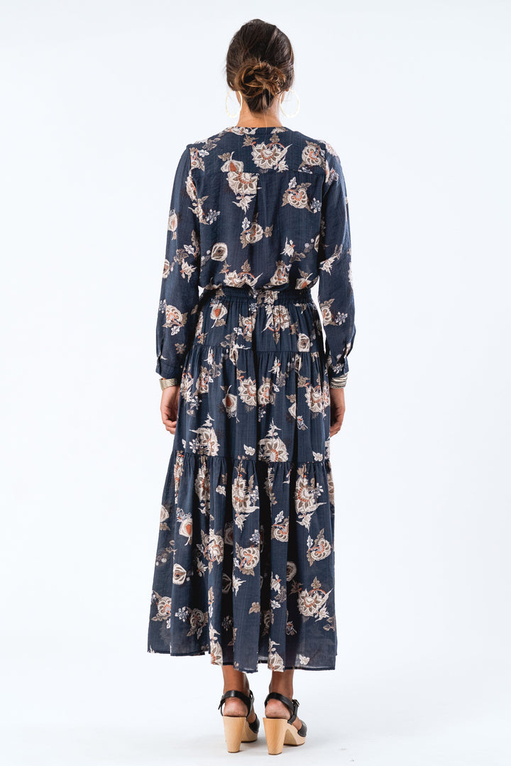 Forudbestilling - Lollys Laundry - Helenall Shirt Ls - 23 Dark Blue Skjorter 