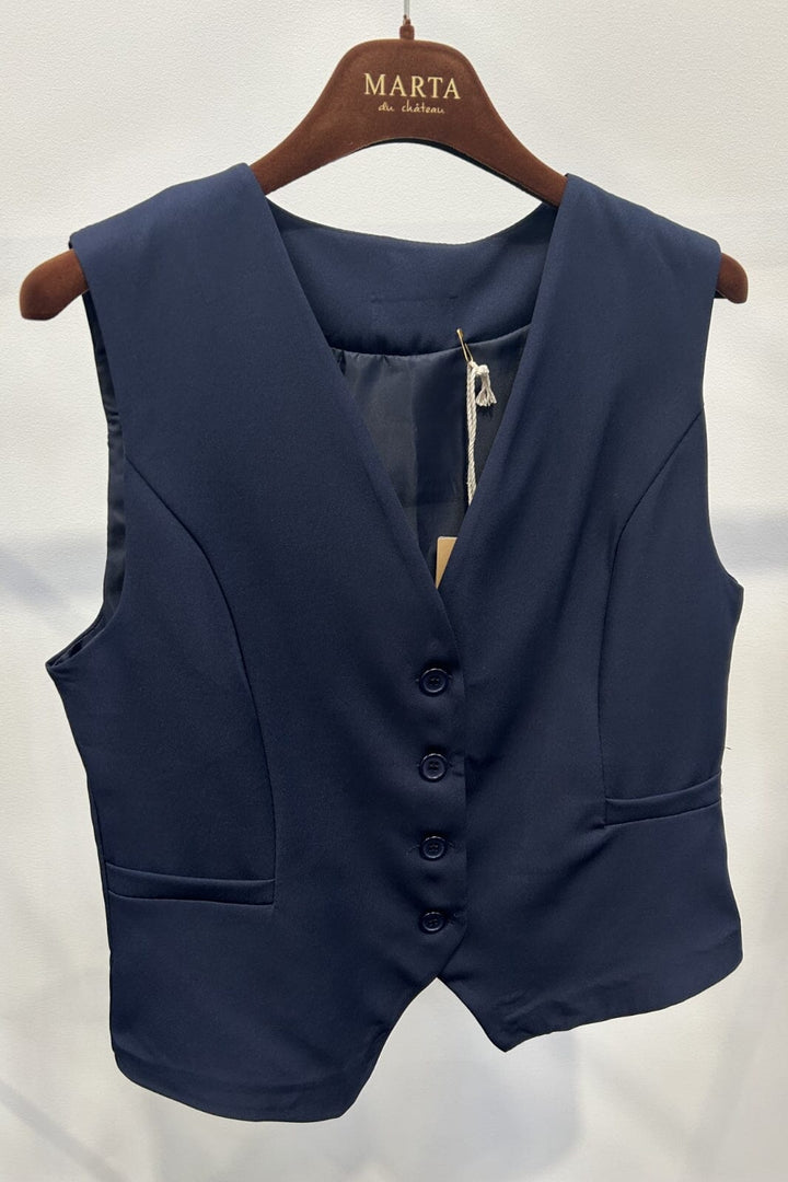 Forudbestilling - Marta Du Chateau - MdcVilde - 81093 Navy Veste 
