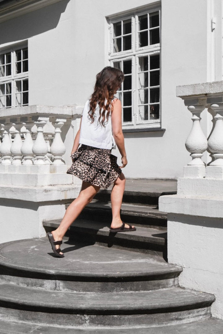 Forudbestilling - Neo Noir - Carin R Leo Skirt - Leopard Nederdele 