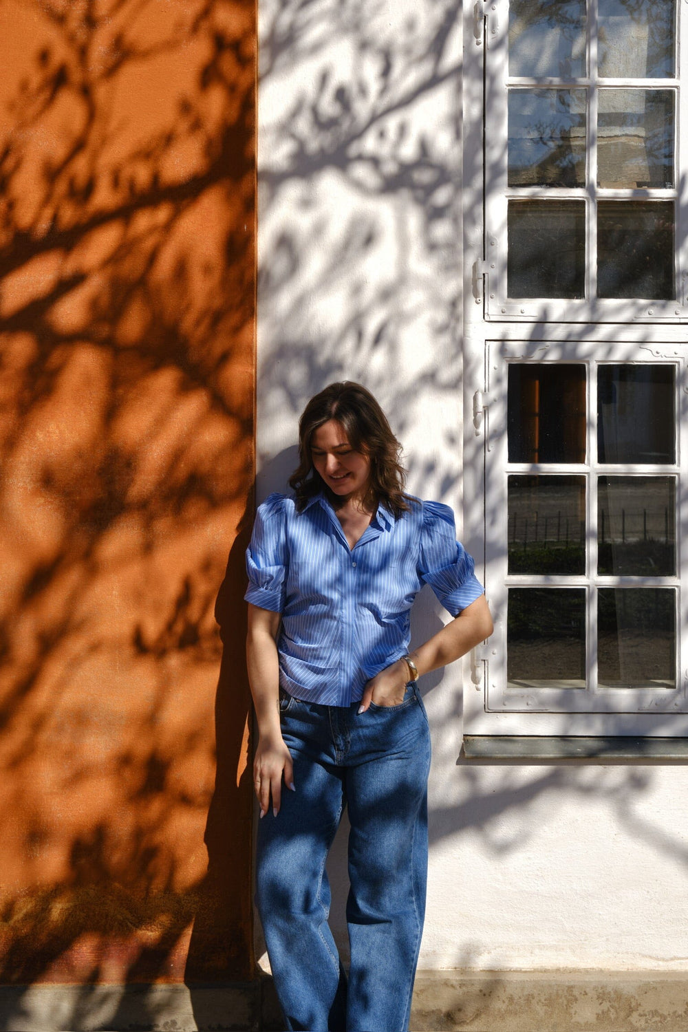 Forudbestilling - Neo Noir - Frannie Stripe Shirt 165556 - 145 - Light Blue Skjorter 