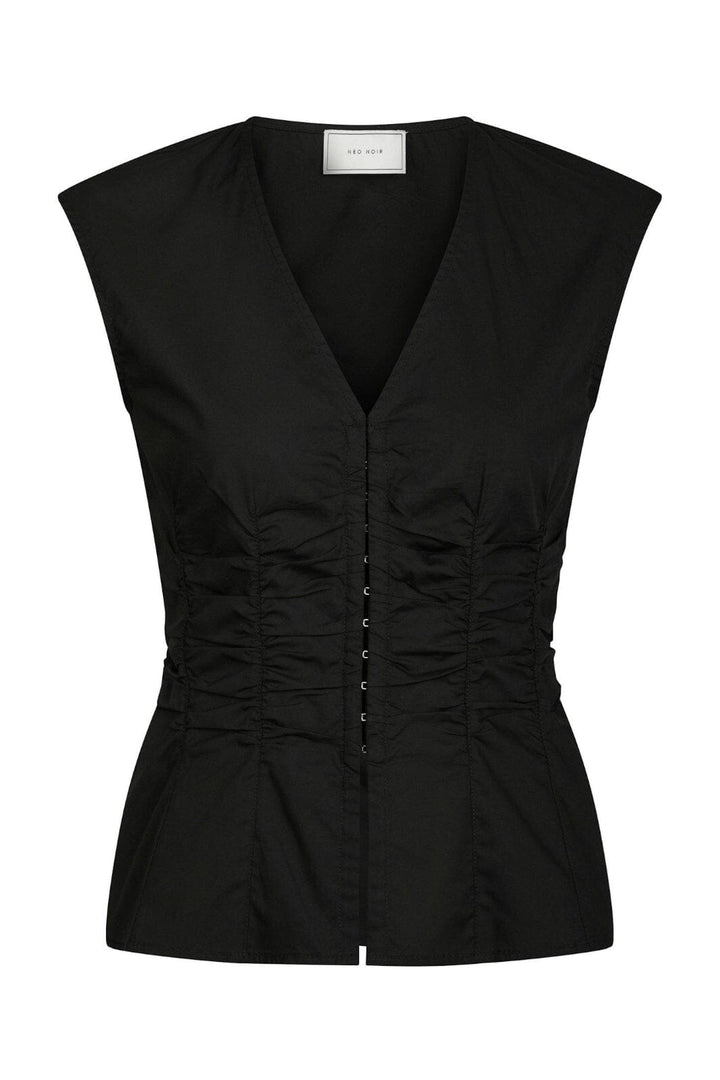 Neo Noir - Mevida Poplin Top 165511 - 100 - Black