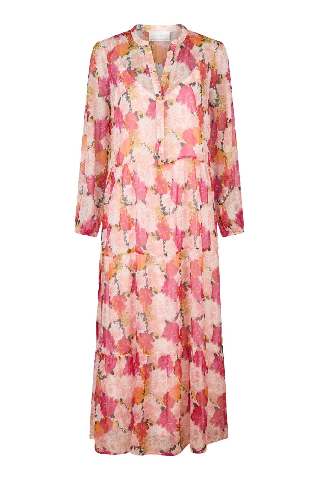Forudbestilling - Neo Noir - Nobis Maxi Flower Dress 164416 - 170 - Pink
