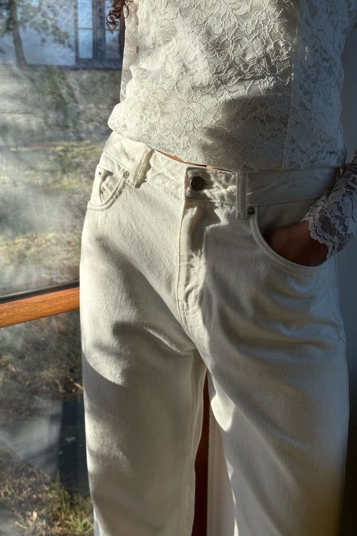 Forudbestilling - Neo Noir - Simona D Pants - White Jeans 