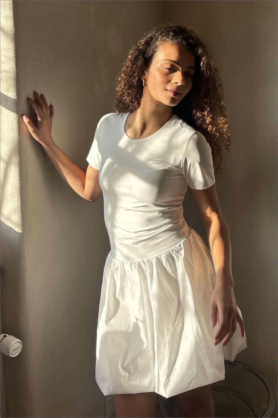 Neo Noir - Stela Short Balloon Skirt 163696 - 120 - White