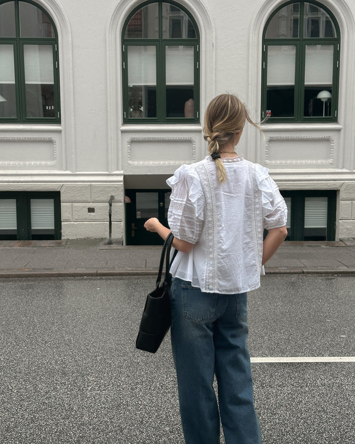 Forudbestilling - Noella - Keshondra Blouse - 1249 White Bluser 