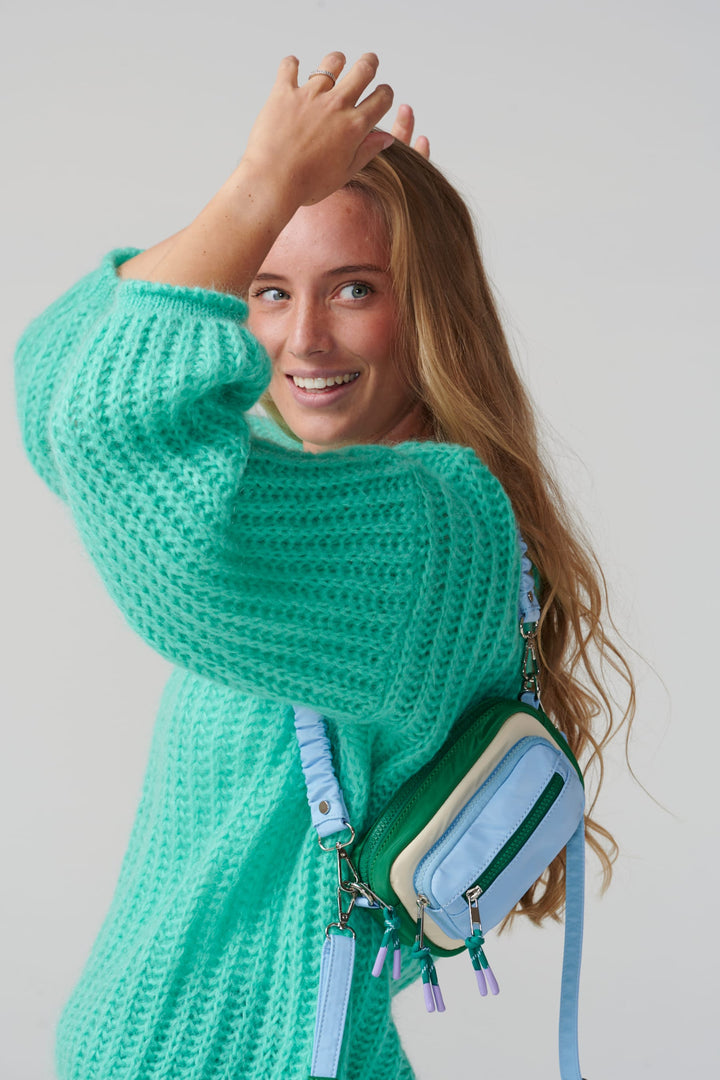 Forudbestilling - Noella - Madison Crossbody - Green/Cream/White/Skyblue (Januar/Februar) Tasker 