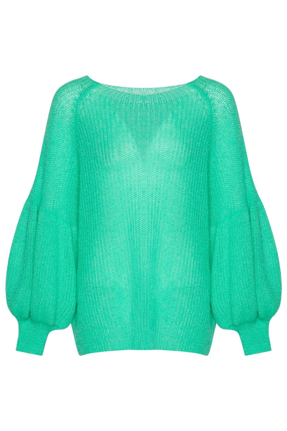 Forudbestilling - Noella - Miko Knit Sweater - Strong mint (Februar) Strikbluser 