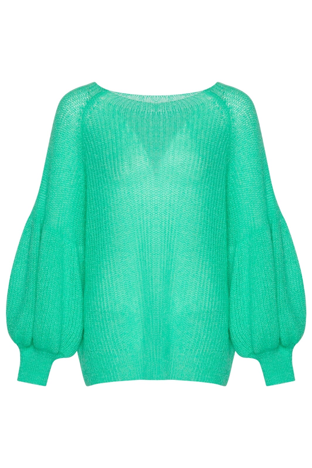 Forudbestilling - Noella - Miko Knit Sweater - Strong mint (Februar) Strikbluser 