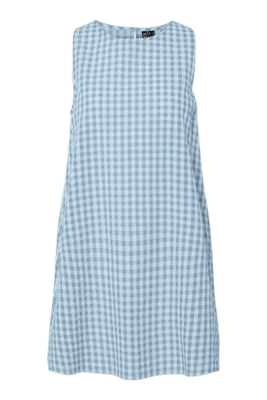 Pieces - Pcliliane Sl O-Neck Short Dress - 4953068 Cashmere Blue Light Blue