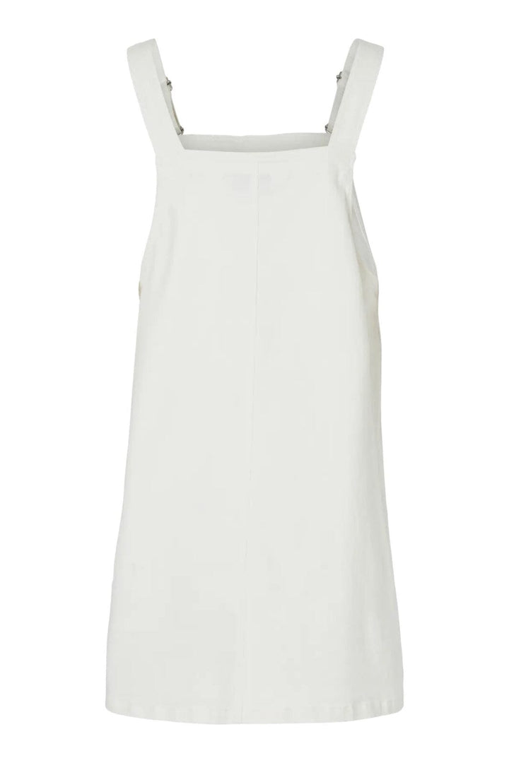 Pieces - Pcmonica Sl Denim Spencer Dress - 4865971 Bright White