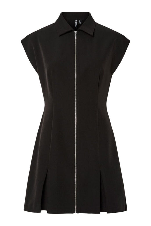 Pieces - Pcmorgan Sl Short Zip Dress - 4864747 Black