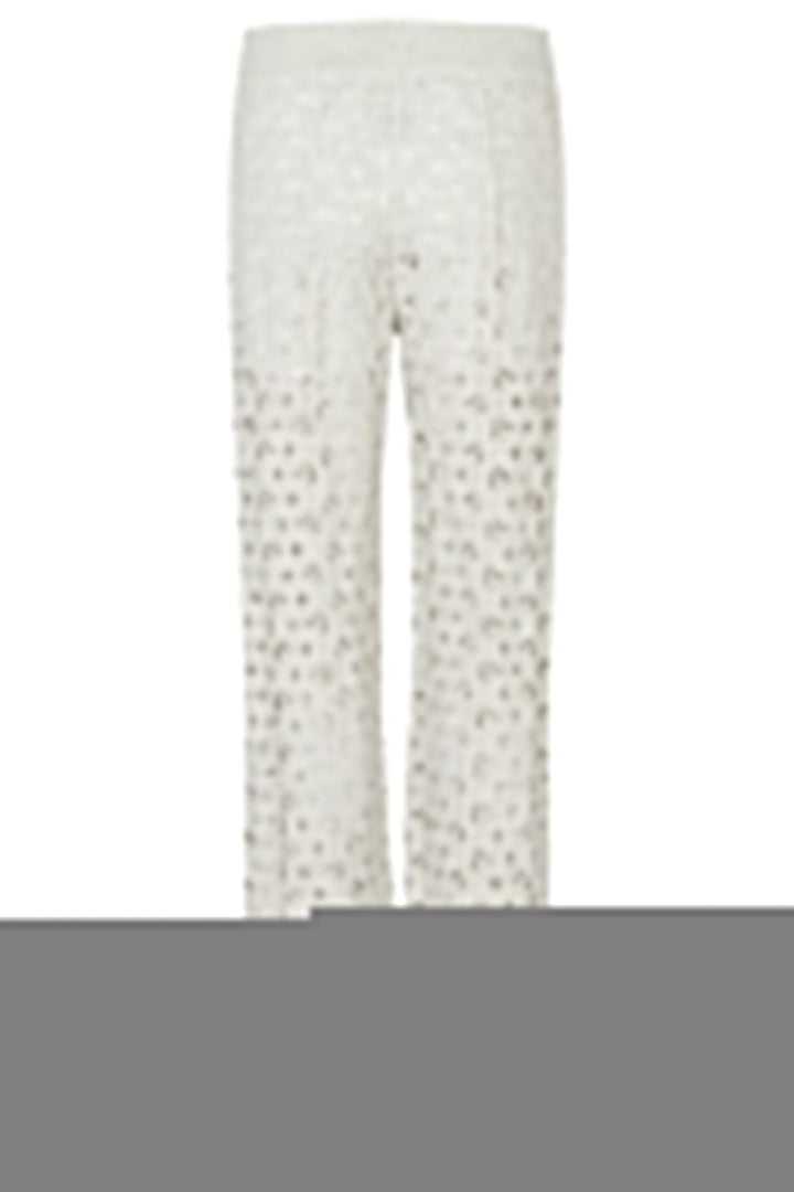 Second Female - Coralie Knit Pants 59588 - Light Grey Melange