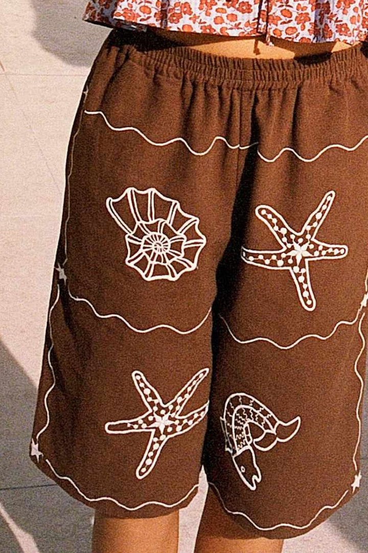 Sissel Edelbo - Seashell Shorts SE 1630 - Soft Brown
