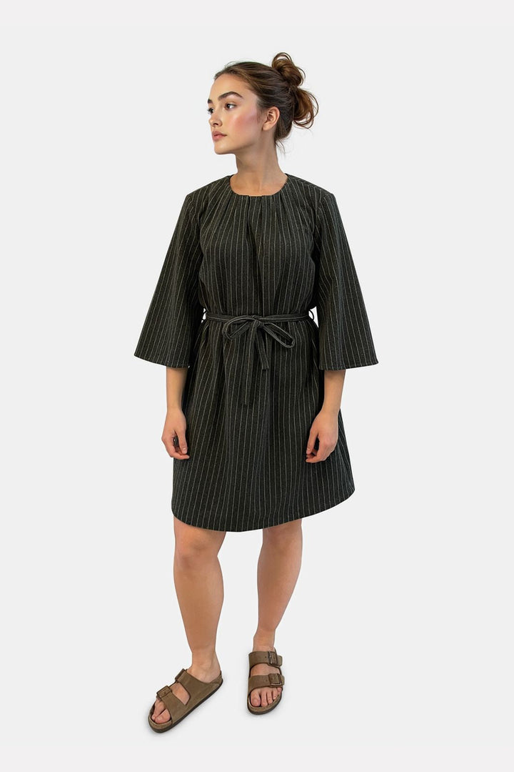 Förbeställning - Vila - Vinicca 3/4 Dress - 4891341 Dark Grey Melange