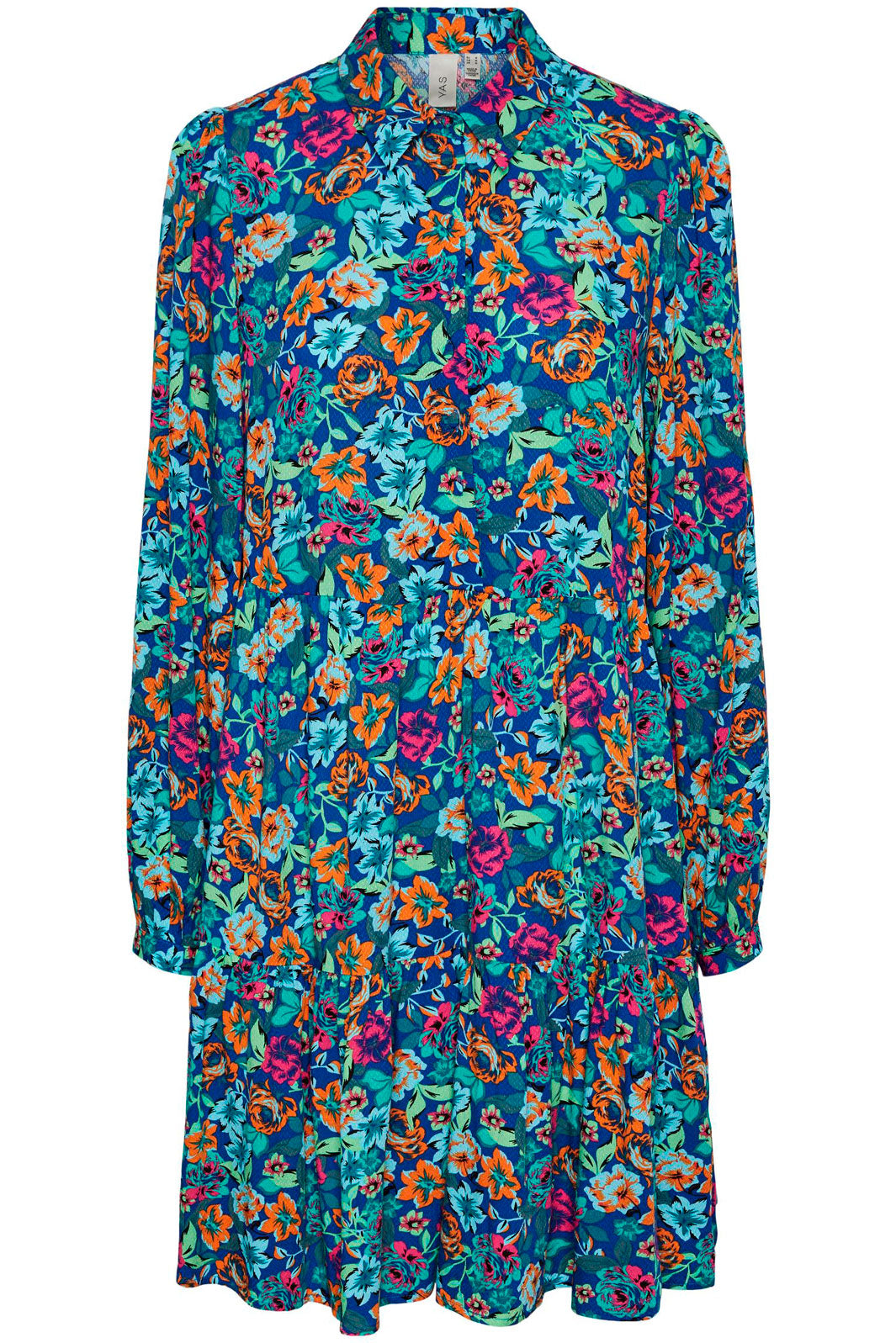 Forudbestilling - Y.A.S - YasMotoro Ls Shirt Dress S. - Surf The Web ALIRA PRINT (November) Kjoler 