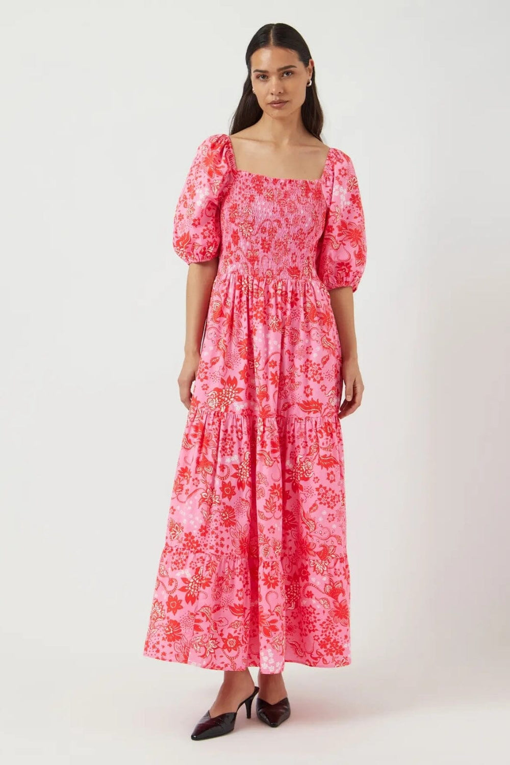 Forudbestilling - Y.A.S - Yasparisa 2/4 Ankle Dress - 4841596 Sachet Pink Parisa Print
