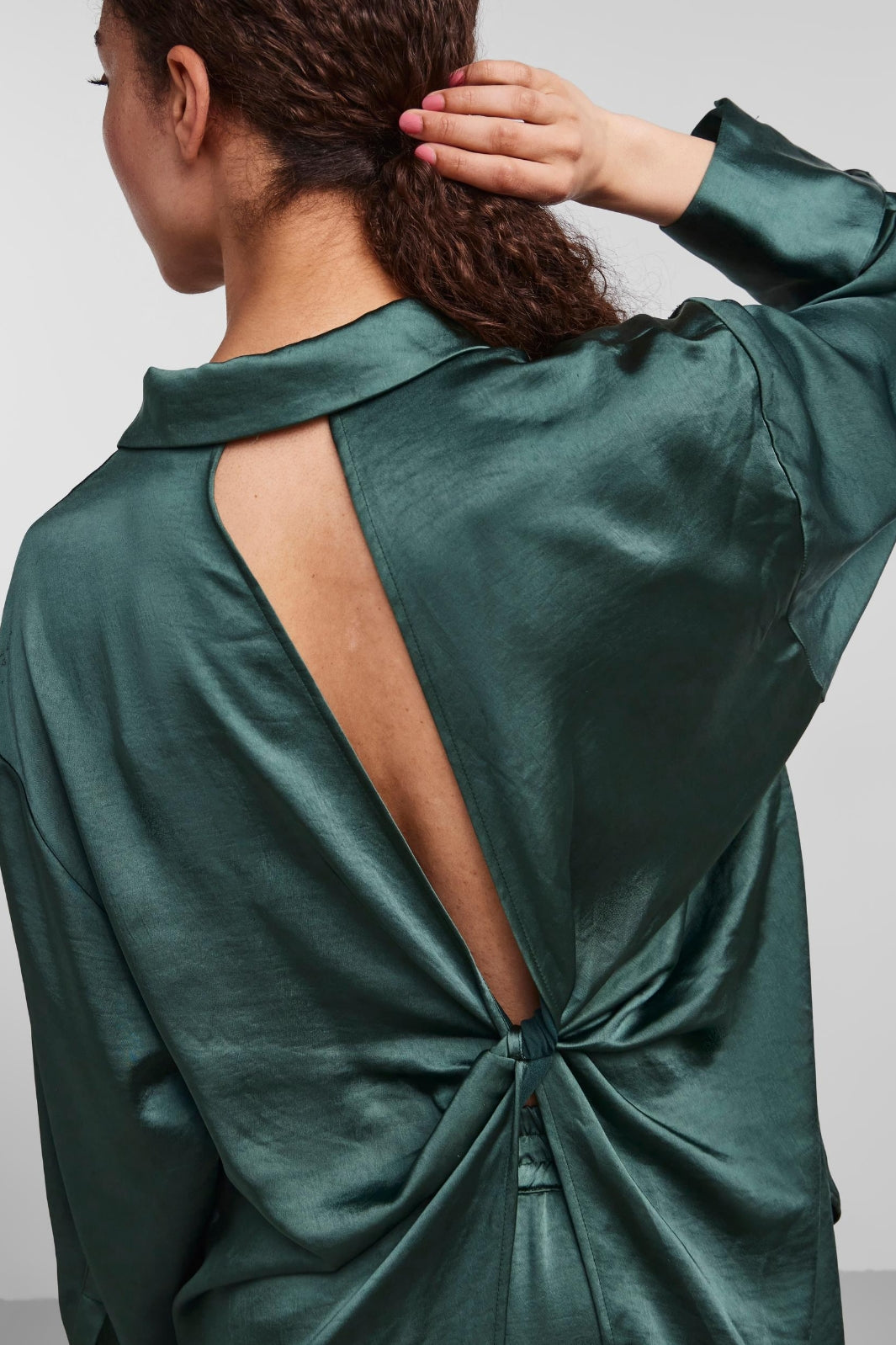Forudbestilling - Y.A.S - YasVima Ls Shirt - Trekking Green (August) Skjorter 