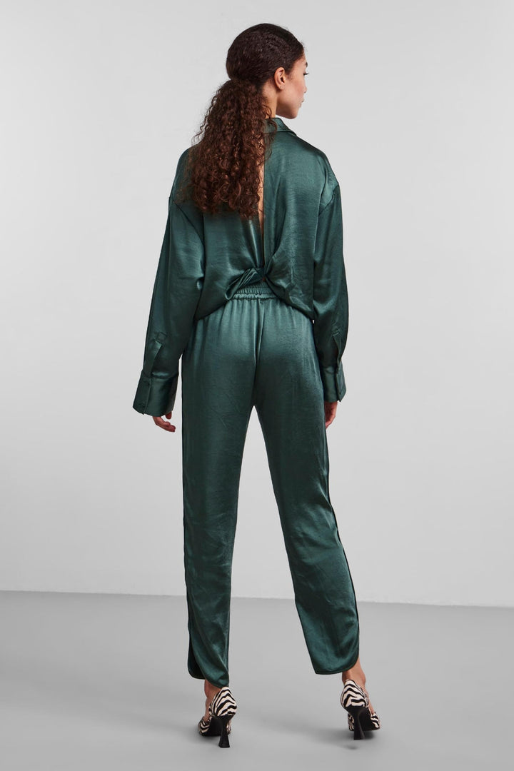 Forudbestilling - Y.A.S - YasVima Ls Shirt - Trekking Green (August) Skjorter 