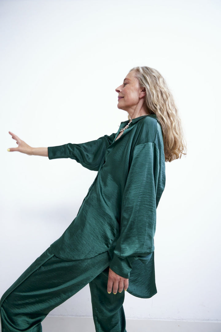 Forudbestilling - Y.A.S - YasVima Ls Shirt - Trekking Green (August) Skjorter 