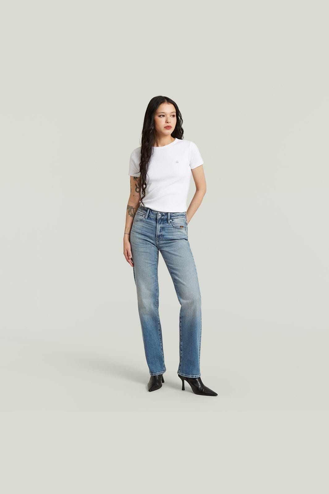 G-Star - G-Straight Wmn D26163-E205-H914 - Faded Blue Halite