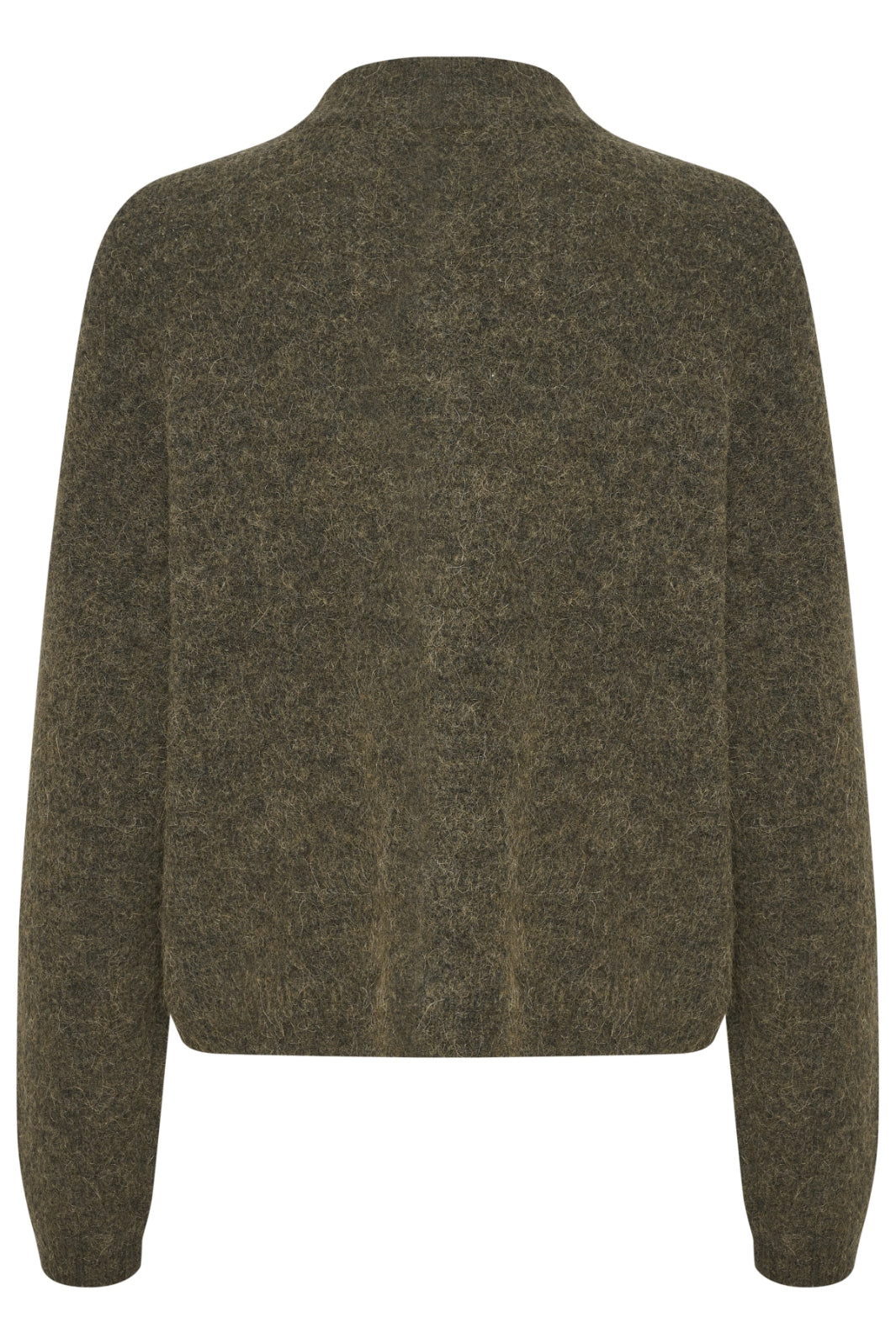 Gestuz - AlphaGZ Short Cardigan NOOS - Dark Olive Melange Cardigans 