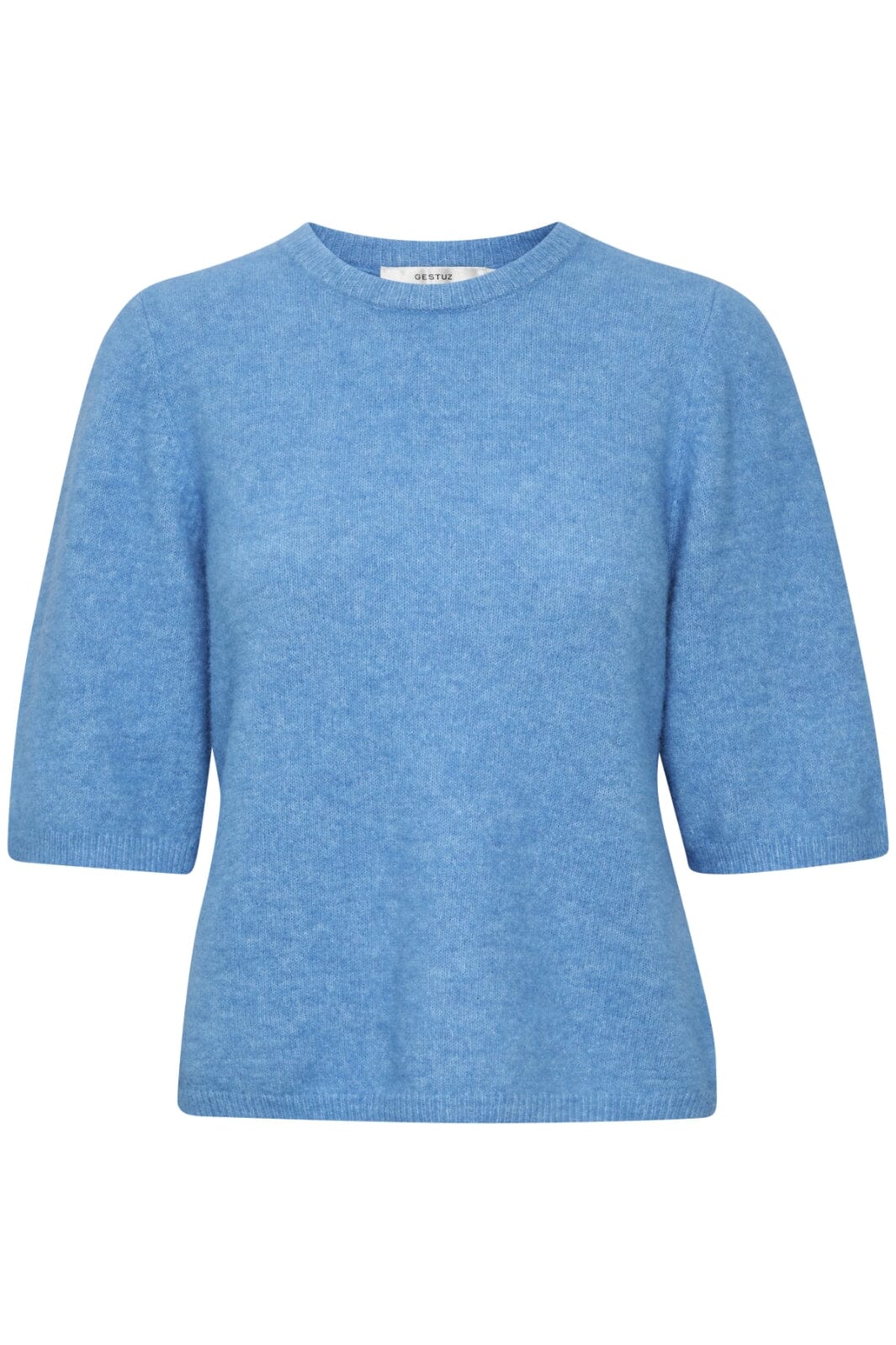 Gestuz - AlphaGZ tee - Malibu Blue Melange Strikbluser 