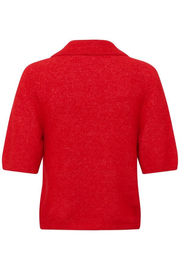 Gestuz - Gzalpha Ss Polo Pullover 10910852 - 109238 - Postbox Mélange Strikbluser 