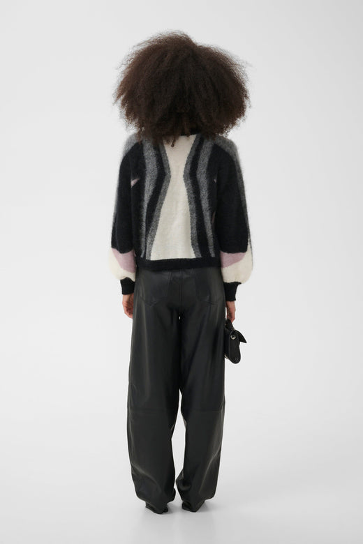 Gestuz - Gzdebbie Multi Cardigan 10911645 - 1000039 - Black/Off White/Grey/Quail Cardigans 