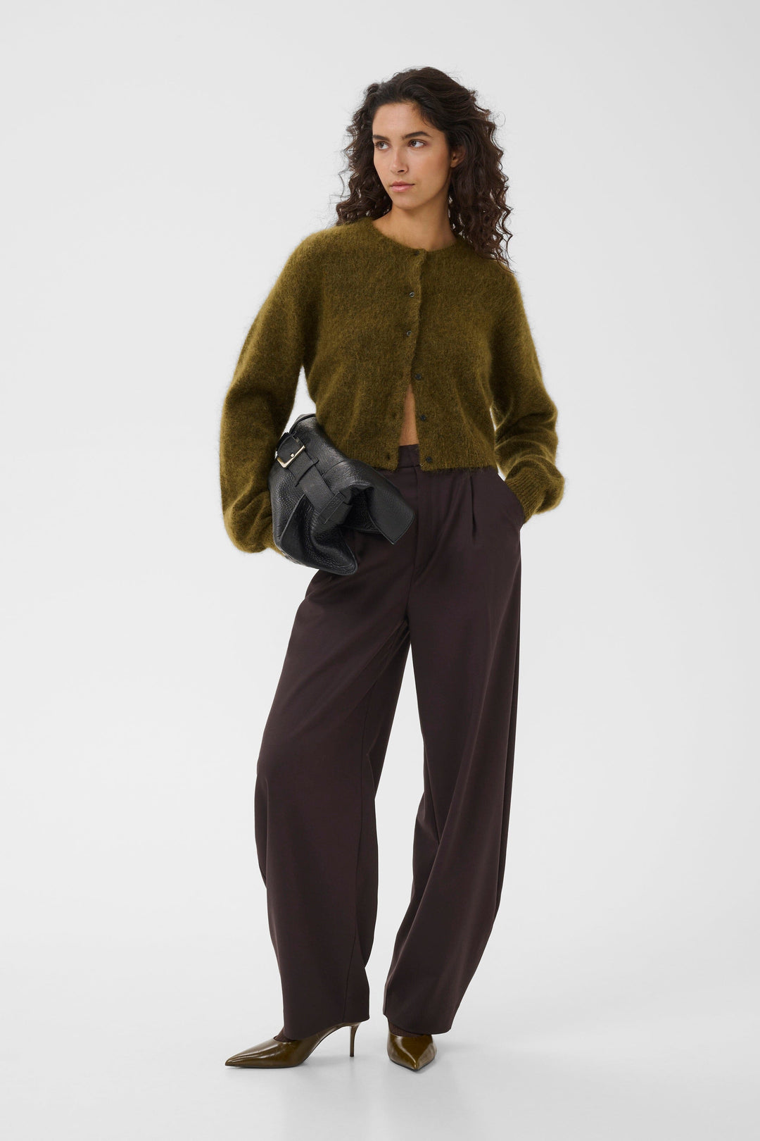Gestuz - Gzdebbie Short Cardigan 10911515 - 1808321 - Plantation Melange Cardigans 