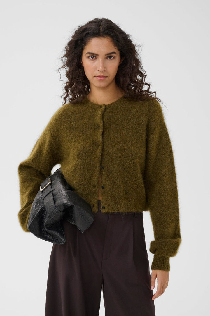 Gestuz - Gzdebbie Short Cardigan 10911515 - 1808321 - Plantation Melange Cardigans 