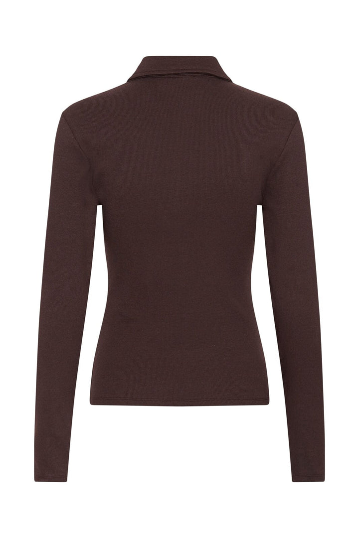 Gestuz - Gzdrew Ls Polo Top 10911272 - 109839 - Deep Plum