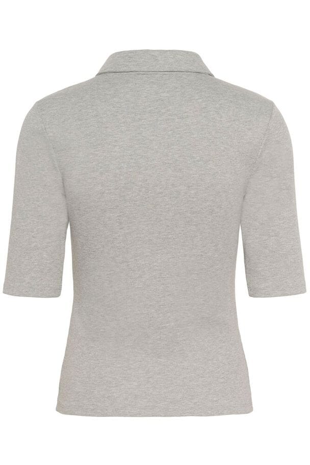 Gestuz - Gzdrew Polo Mel Top 10910951 - 107578 - Grey Mélange Toppe 