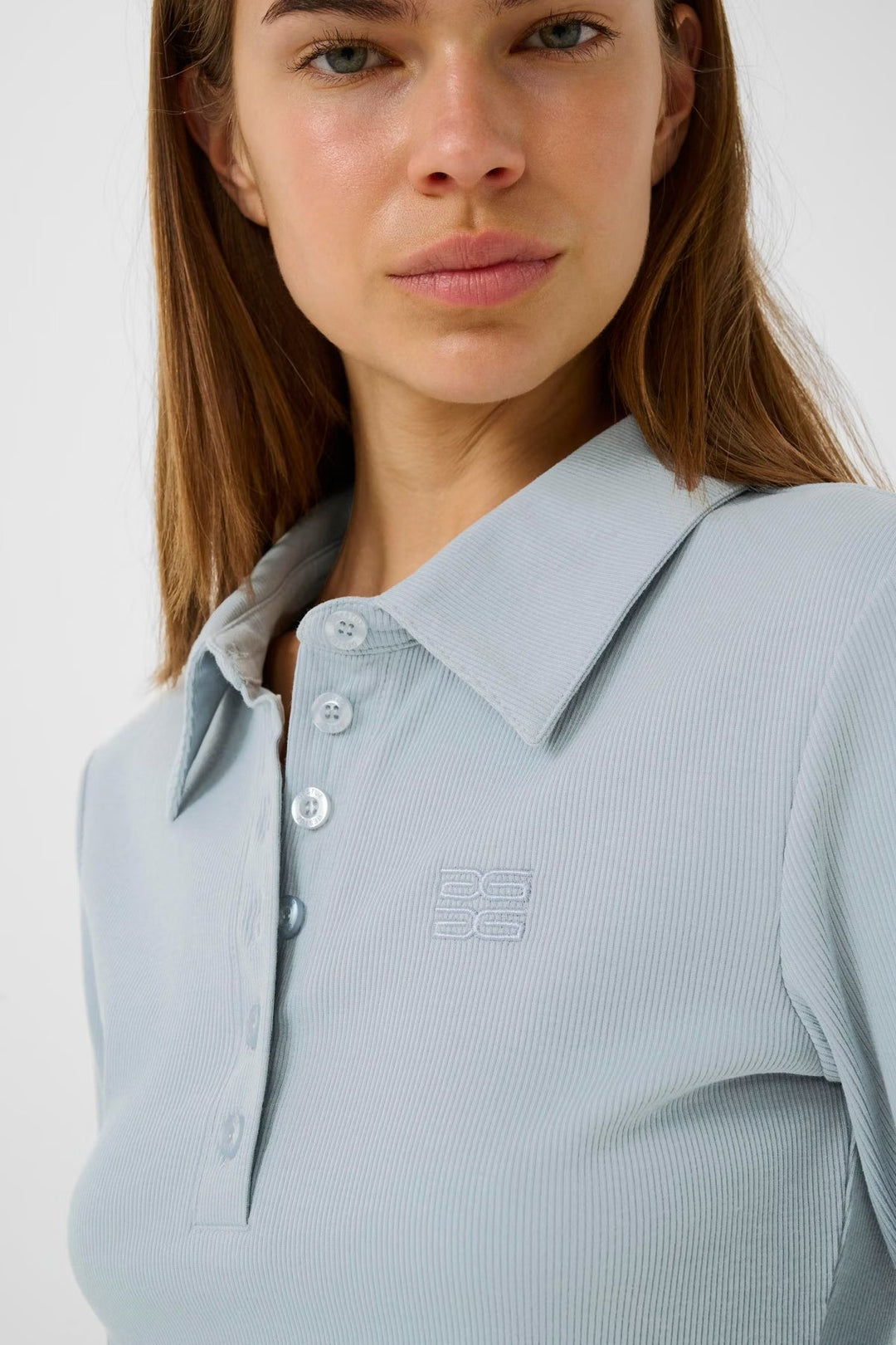 Gestuz - Gzdrew Polo Top 10910593 - 100648 - Grey Blue Toppe 